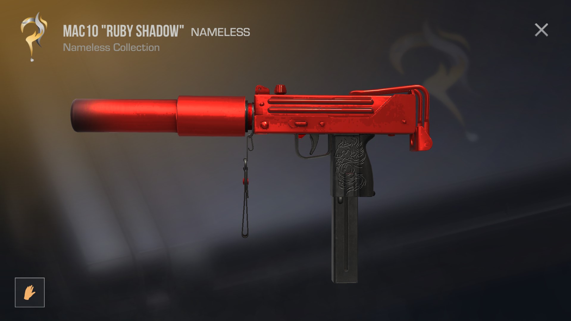 MAC 10 Ruby Shadow